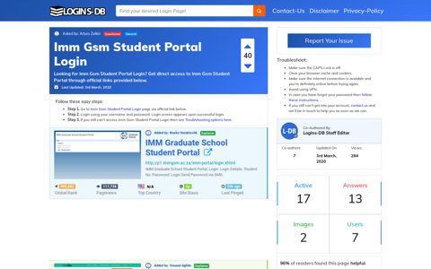 Imm Gsm Student Portal Login - Logins-DB