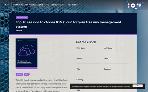 10 Reasons to move your ION software to the ION Cloud