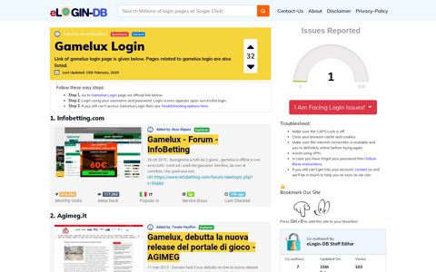 Gamelux Login - A database full of login pages from all over ...