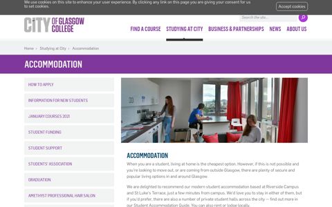 Accommodation for Students | City of Glasgow College