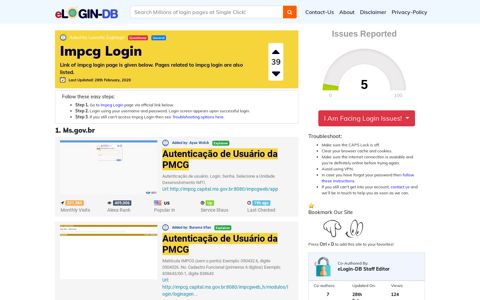 Impcg Login - A database full of login pages from all over the ...