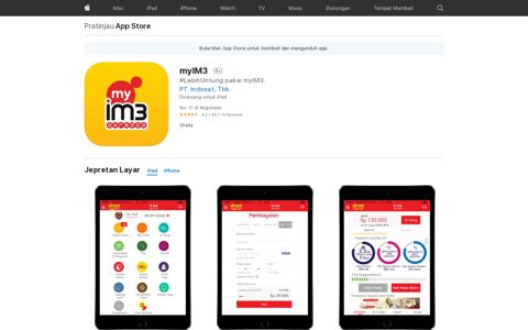 ‎myIM3 di App Store - Apple