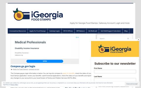 Compass.ga.gov login - Georgia Food Stamps Help