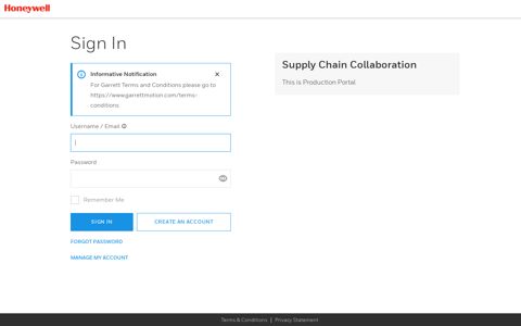 Supply Chain Collaboration Login