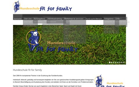 Hundeschule-fit-for-family - Startseite