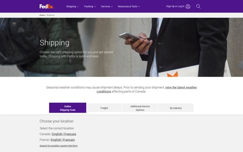 Shipping Options | FedEx Canada