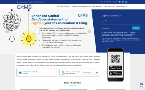 myCAMS – Buy Mutual Funds Online, Track MF Portfolio ...
