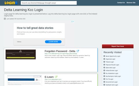 Delta Learning Kcc Login - Loginii.com