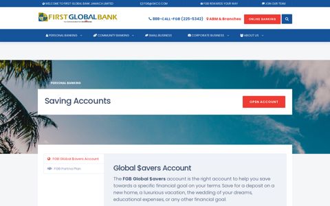 Savings Account | First Global Bank