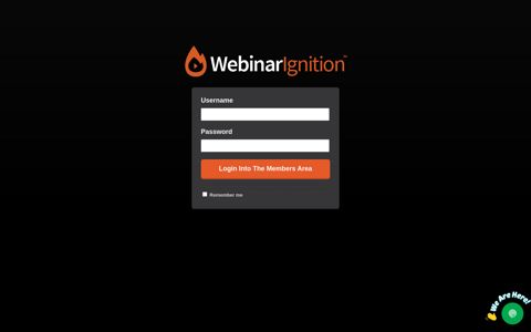 Member Login - WebinarIgnition | The Most Powerful Webinar ...