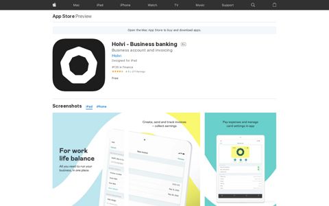 ‎Holvi - Business banking on the App Store