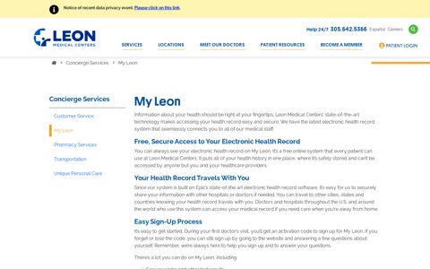 My Leon - LEON Medical Centers