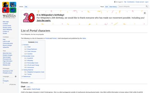 List of Portal characters - Wikipedia