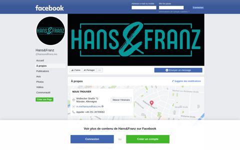 Hans&Franz - About | Facebook