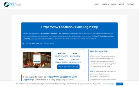 Https Www Lobsterink Com Login Php - Find Official Portal - CEE Trust