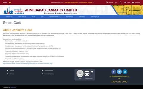 Smart Card | Ahmedabad Janmarg Limited