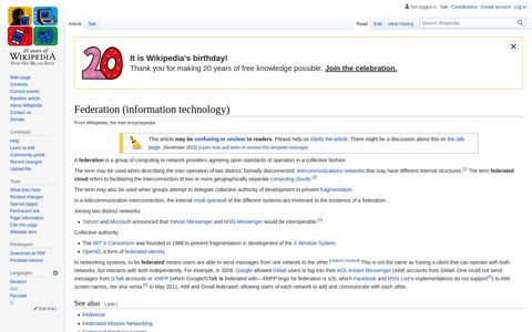 Federation (information technology) - Wikipedia