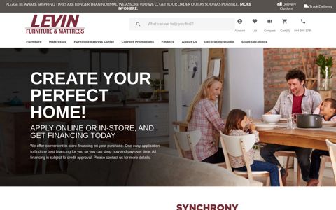 Credit and Financing | Levin Furniture | Pennsylvania and Ohio