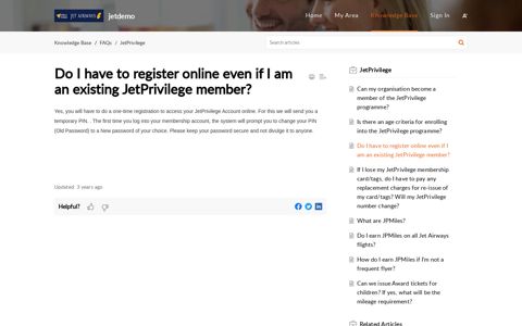 Do I have to register online even if I am an existing ...