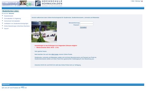 HS Schmalkalden - Hochschule Schmalkalden