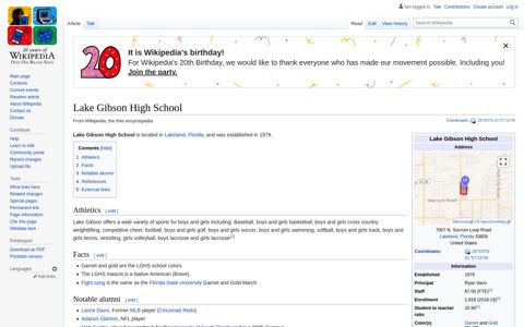 Lake Gibson High School - Wikipedia