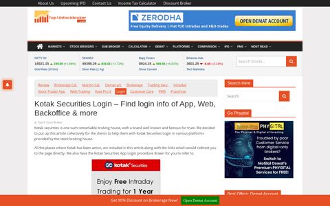 Kotak Securities Login - Find login info of Trading App ...