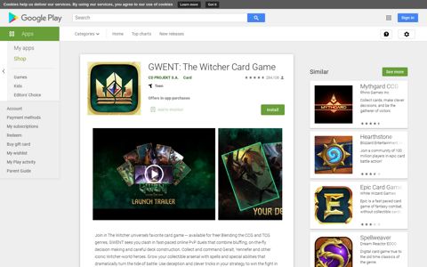 GWENT: The Witcher Card Game - Apps on Google Play