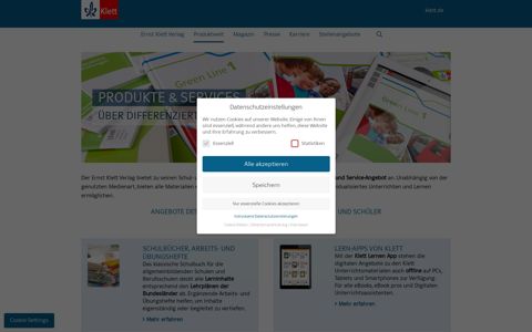 Produkte & Services - Ernst Klett Verlag