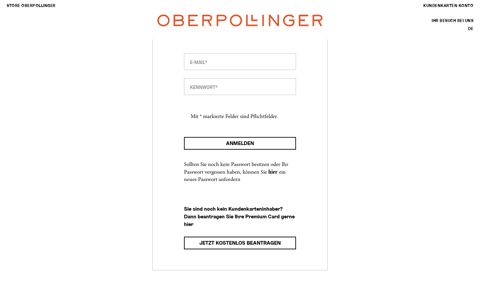 · Kunden-Self-Service - Oberpollinger