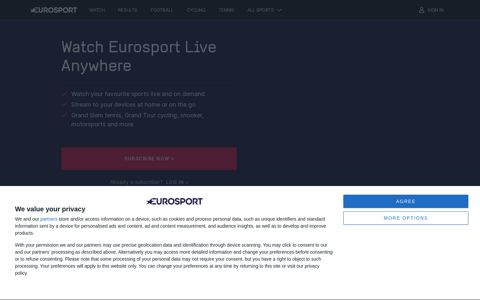 Watch Eurosport Live Stream - Eurosport UK