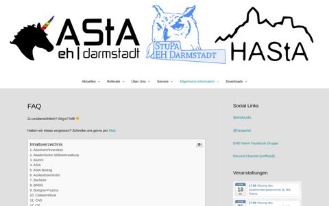 FAQ - AStA Evangelische Hochschule Darmstadt