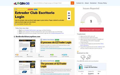 Eztrader Club Escritorio Login - A database full of login pages ...