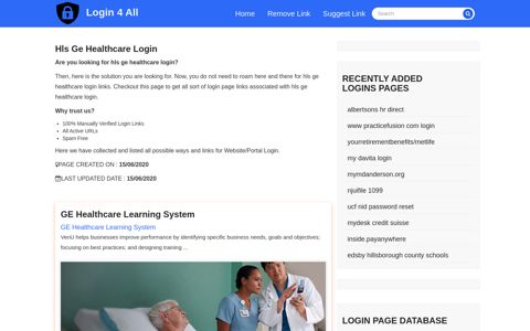 hls ge healthcare login - Official Login Page [100% Verified]