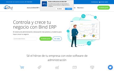 Bind ERP: Sistema ERP en la nube para PYMES en México