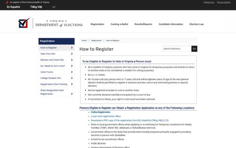 How to Register - Virginia Department of Elections
