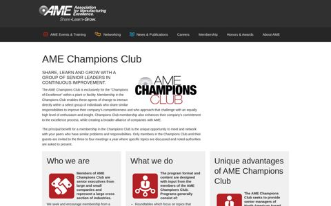 AME Champions Club | Association for Manufacturing ...