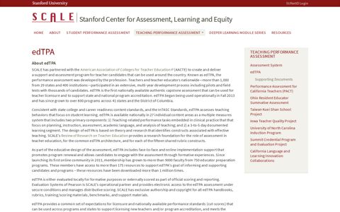 edTPA | Stanford Center for Assessment, Learning and Equity
