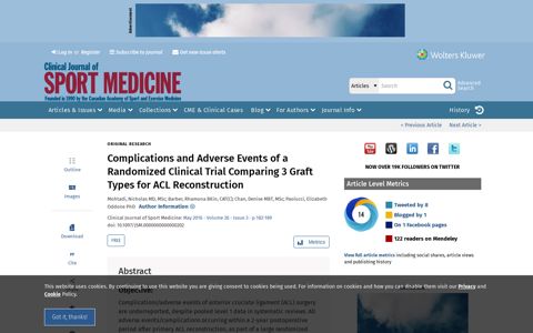 Complications and Adverse Events of a Randomized Clinical ...