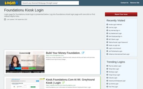 Foundationu Kiosk Login - Loginii.com