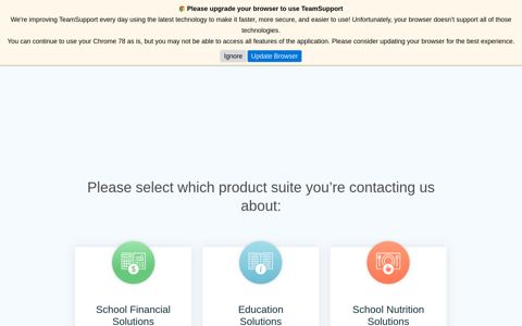 Harris School Solutions Customer Hub: Dashboard