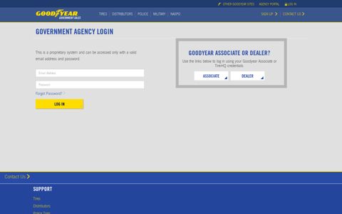 Log In | Goodyear Government Sales