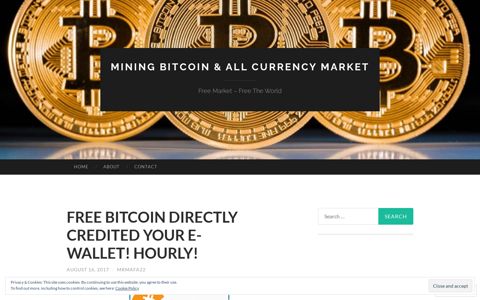 FREE BITCOIN DIRECTLY CREDITED YOUR E-WALLET ...