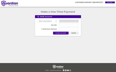 Make a One-Time Payment - Guardian Customer Care