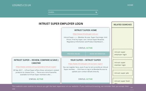 intrust super employer login - General Information about Login