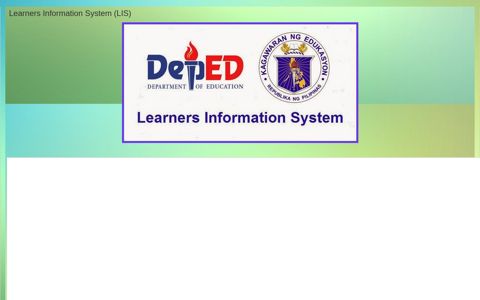 Learners Information System (LIS) - Google Sites