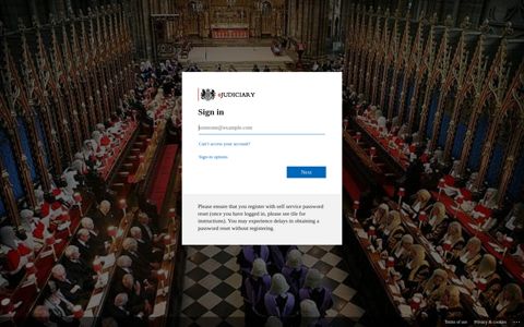 eJudiciary - Sign in to your account