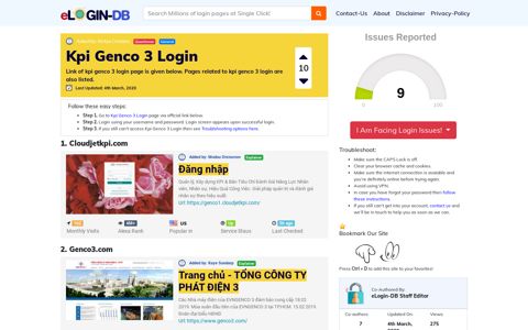 Kpi Genco 3 Login - A database full of login pages from all ...