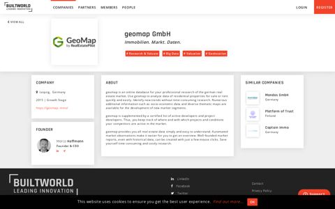 geomap GmbH | Innovation Database - BUILTWORLD