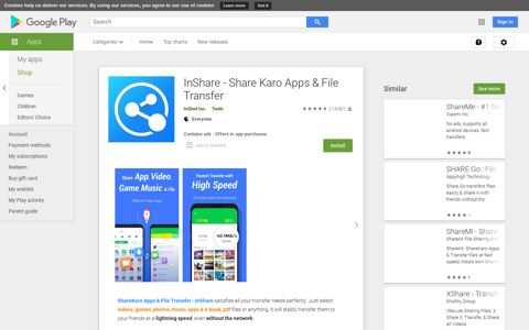 InShare - Share Karo Apps & File Transfer – Apps on Google ...