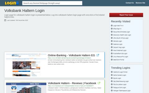 Volksbank Haltern Login - Loginii.com